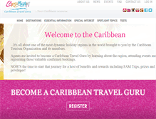 Tablet Screenshot of caribbeantravelguru.com